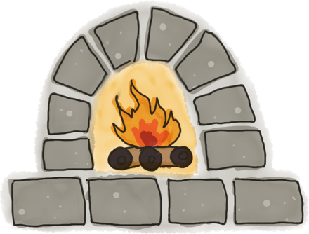 fireplace illustration