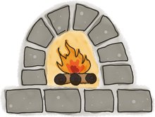 fireplace illustration